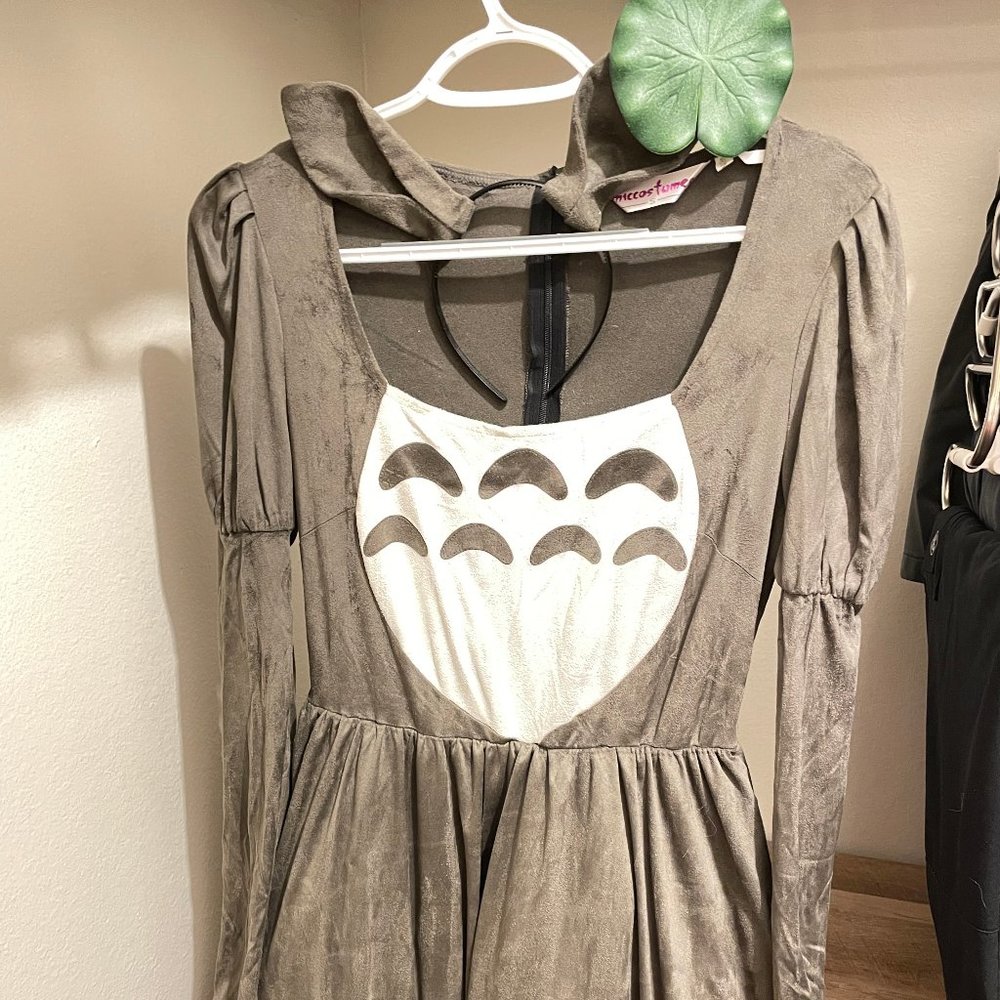 Microfibre My Neighbor Totoro Costume Dress (S, Dark Grey) w/ Accessories